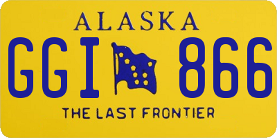 AK license plate GGI866