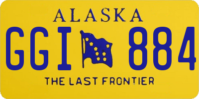 AK license plate GGI884