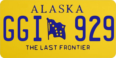 AK license plate GGI929