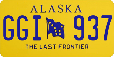 AK license plate GGI937