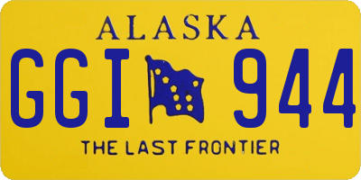 AK license plate GGI944