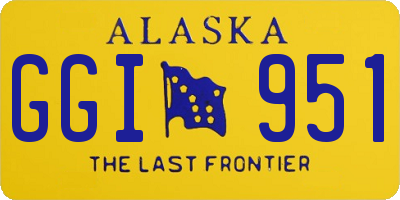 AK license plate GGI951