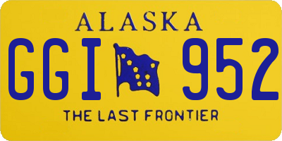AK license plate GGI952