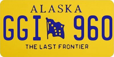 AK license plate GGI960