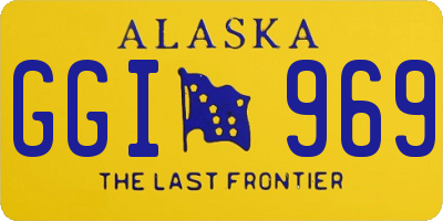 AK license plate GGI969