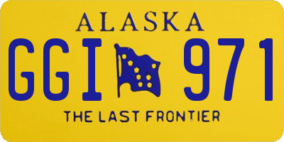 AK license plate GGI971