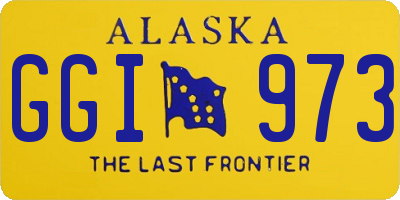 AK license plate GGI973