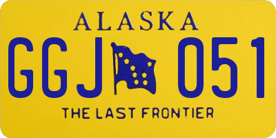 AK license plate GGJ051