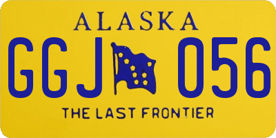 AK license plate GGJ056