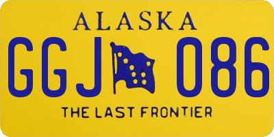AK license plate GGJ086