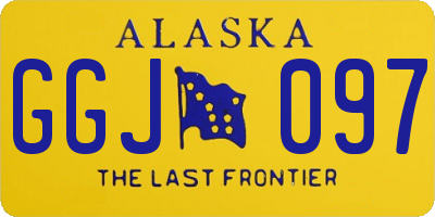 AK license plate GGJ097