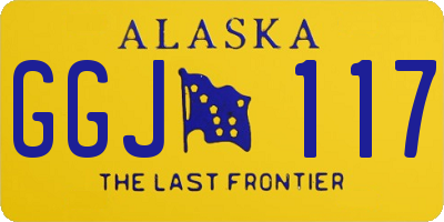 AK license plate GGJ117
