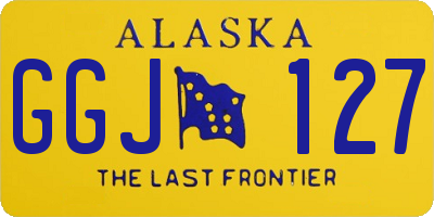 AK license plate GGJ127