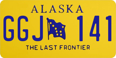 AK license plate GGJ141