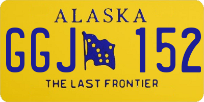 AK license plate GGJ152