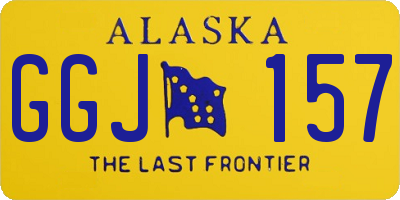AK license plate GGJ157