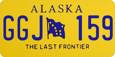 AK license plate GGJ159