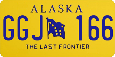 AK license plate GGJ166