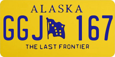 AK license plate GGJ167