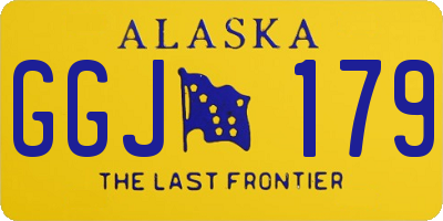 AK license plate GGJ179