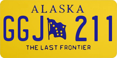 AK license plate GGJ211