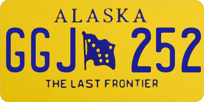 AK license plate GGJ252
