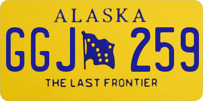 AK license plate GGJ259