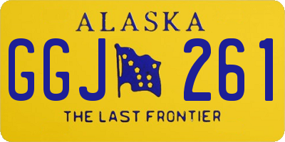 AK license plate GGJ261