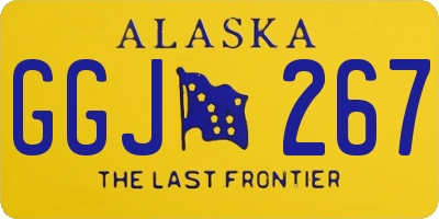 AK license plate GGJ267