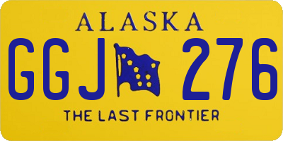 AK license plate GGJ276