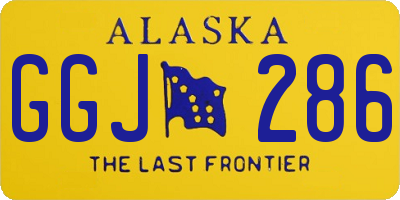 AK license plate GGJ286