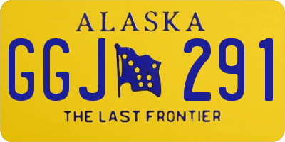 AK license plate GGJ291