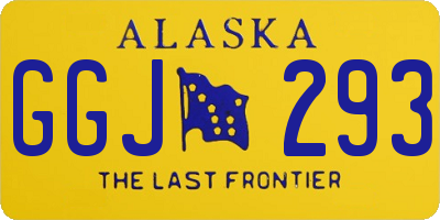 AK license plate GGJ293