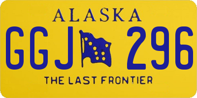 AK license plate GGJ296
