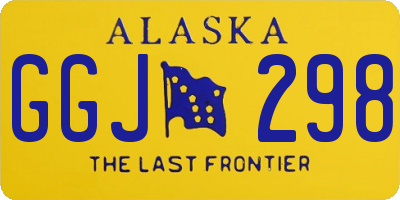 AK license plate GGJ298