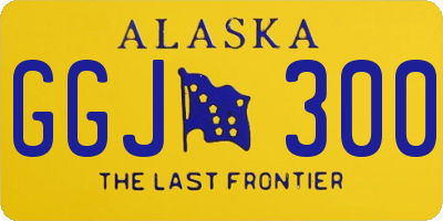 AK license plate GGJ300