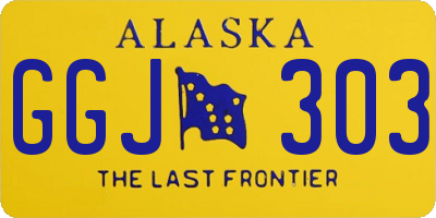 AK license plate GGJ303