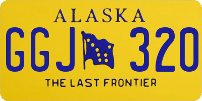 AK license plate GGJ320