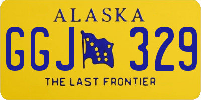 AK license plate GGJ329