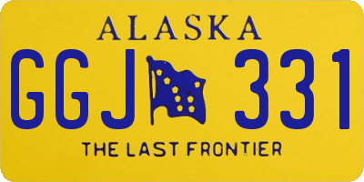 AK license plate GGJ331