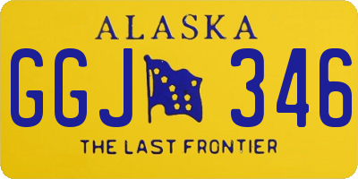 AK license plate GGJ346