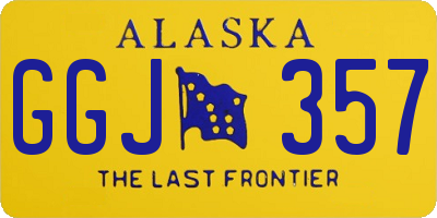 AK license plate GGJ357
