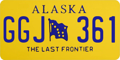 AK license plate GGJ361