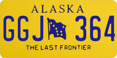 AK license plate GGJ364