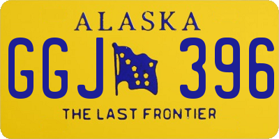 AK license plate GGJ396