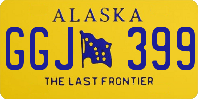 AK license plate GGJ399