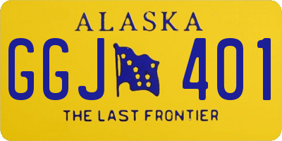 AK license plate GGJ401