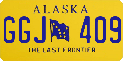 AK license plate GGJ409