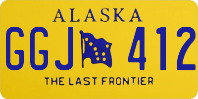 AK license plate GGJ412