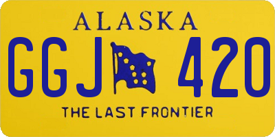AK license plate GGJ420